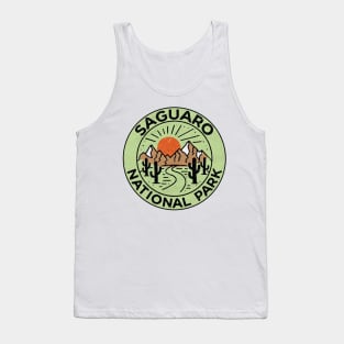 Saguaro National Park Arizona Cactus Mountains Laptop Tank Top